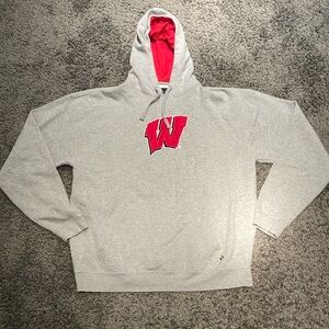 Grey Wisconsin hoodie